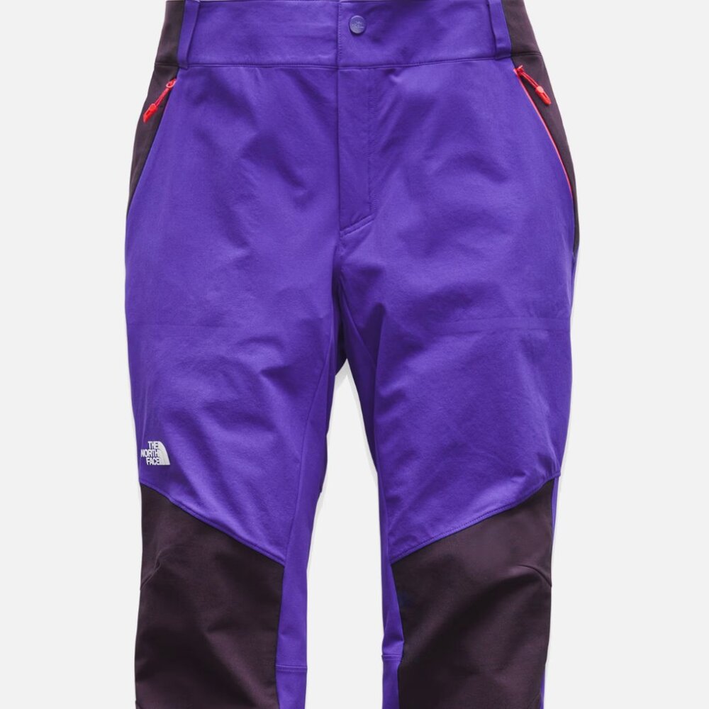 The North Face purple and black stretchy hiking pants Womens Size 8 NWOT